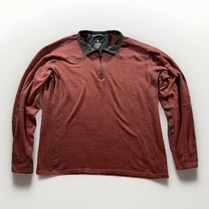 Kuhl Ryzer Jacket Mens XXL Red Quarter Zip Pullover Performance Stretch 3112 2XL